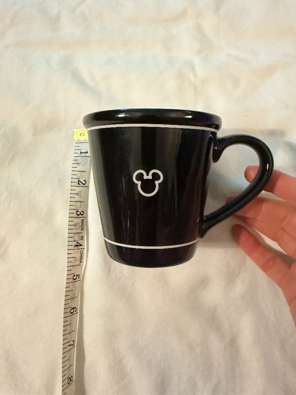 Disney Store Mickey Mouse Black Ceramic Coffee Mug